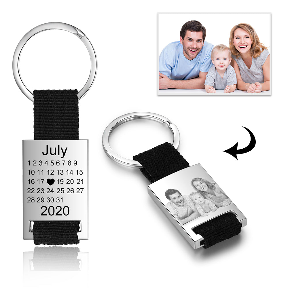 Personalized Stainless Steel Spotify Keychain