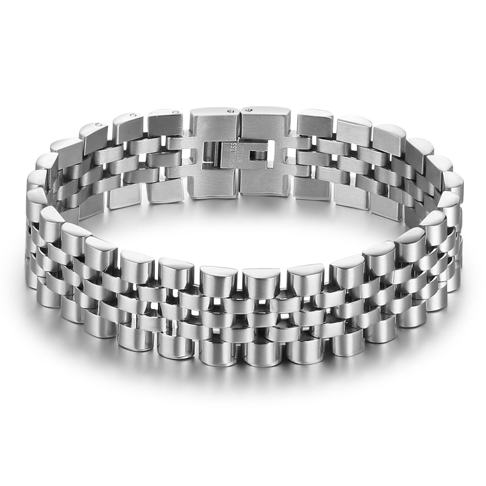 Engraved Stainless Steel Bracelet
