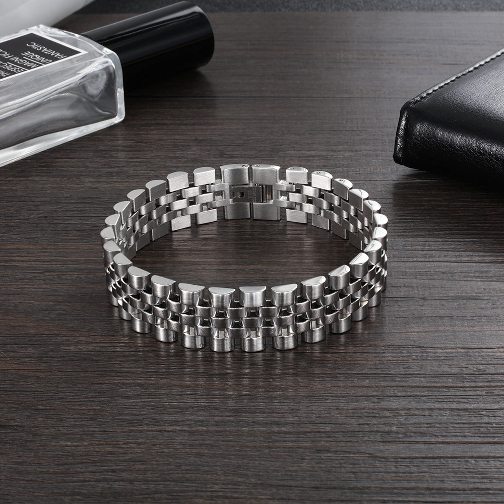 Engraved Stainless Steel Bracelet