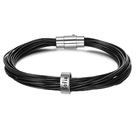 Custom Leather Bracelet-Copper＆22cm-1