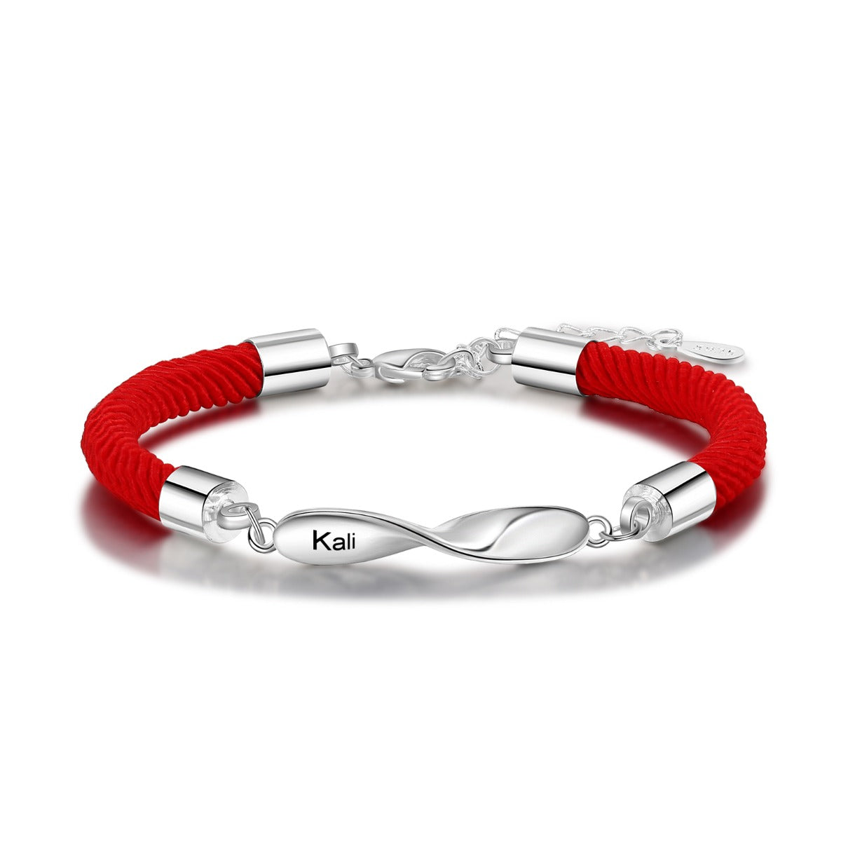 Personalized Rhodium Plated Couple Bracelet