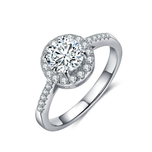 Fashion 925Sterling Silver Moissanite Ring - iYdr