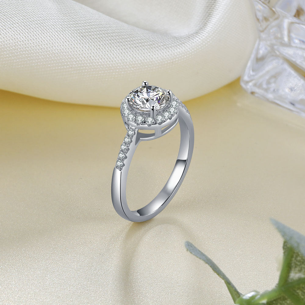 Fashion 925Sterling Silver Moissanite Ring - iYdr