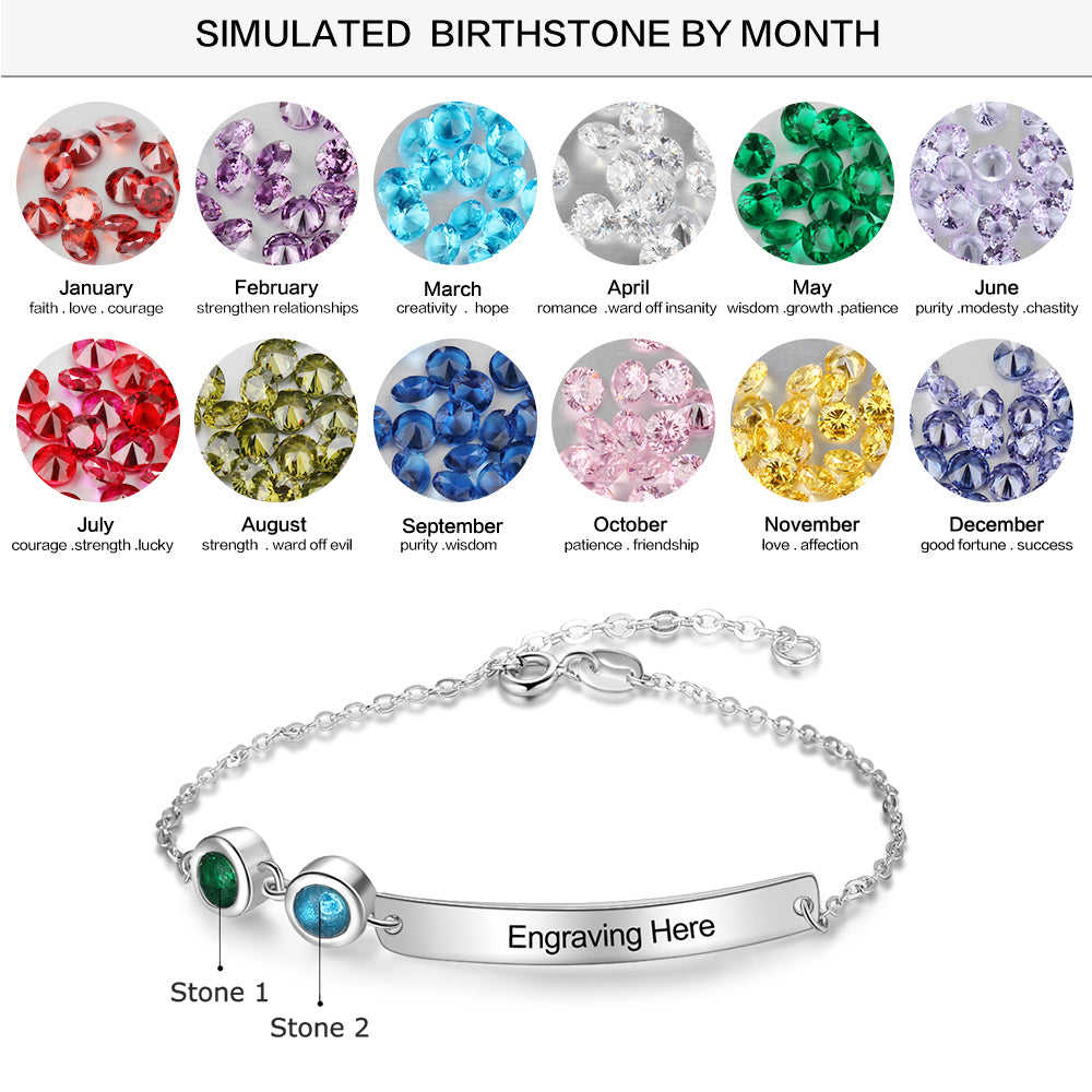 Custom Birthstone Bracelet