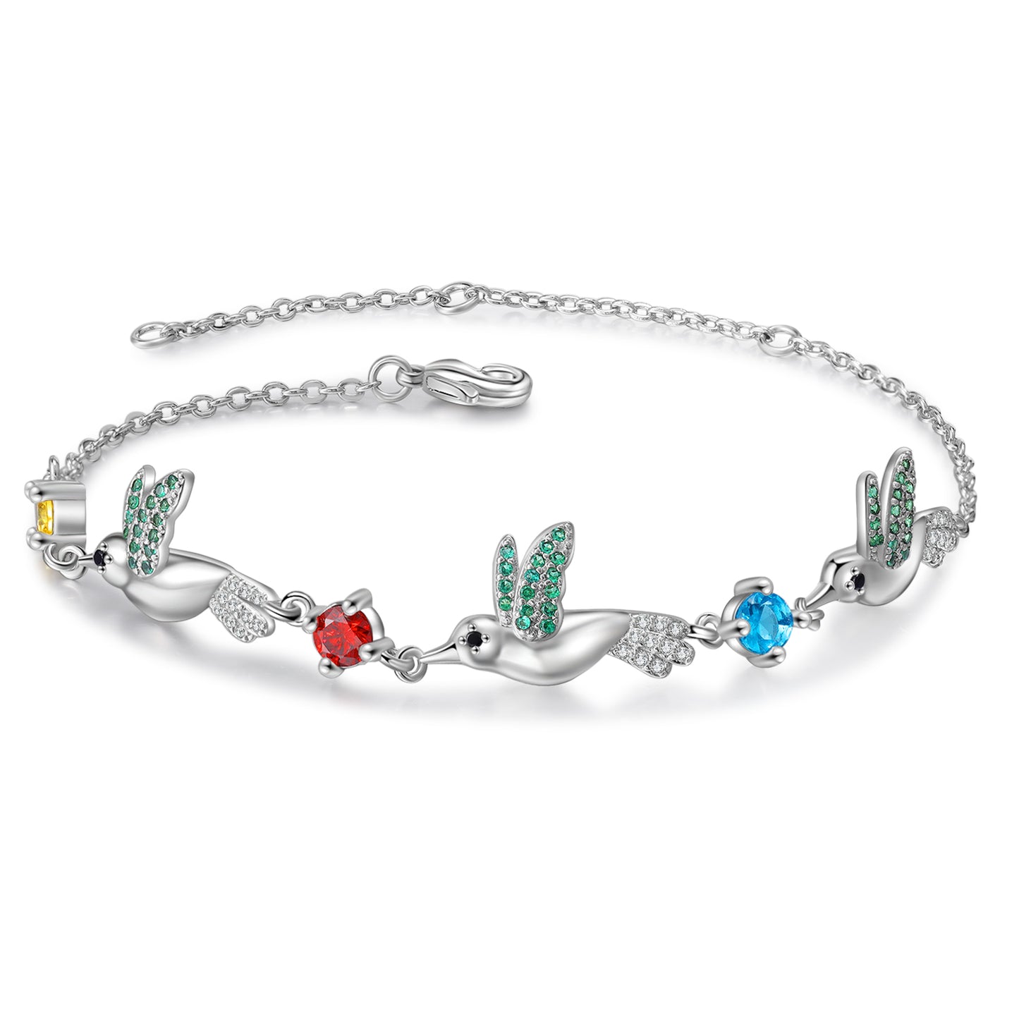 Personalized Bird Bracelet