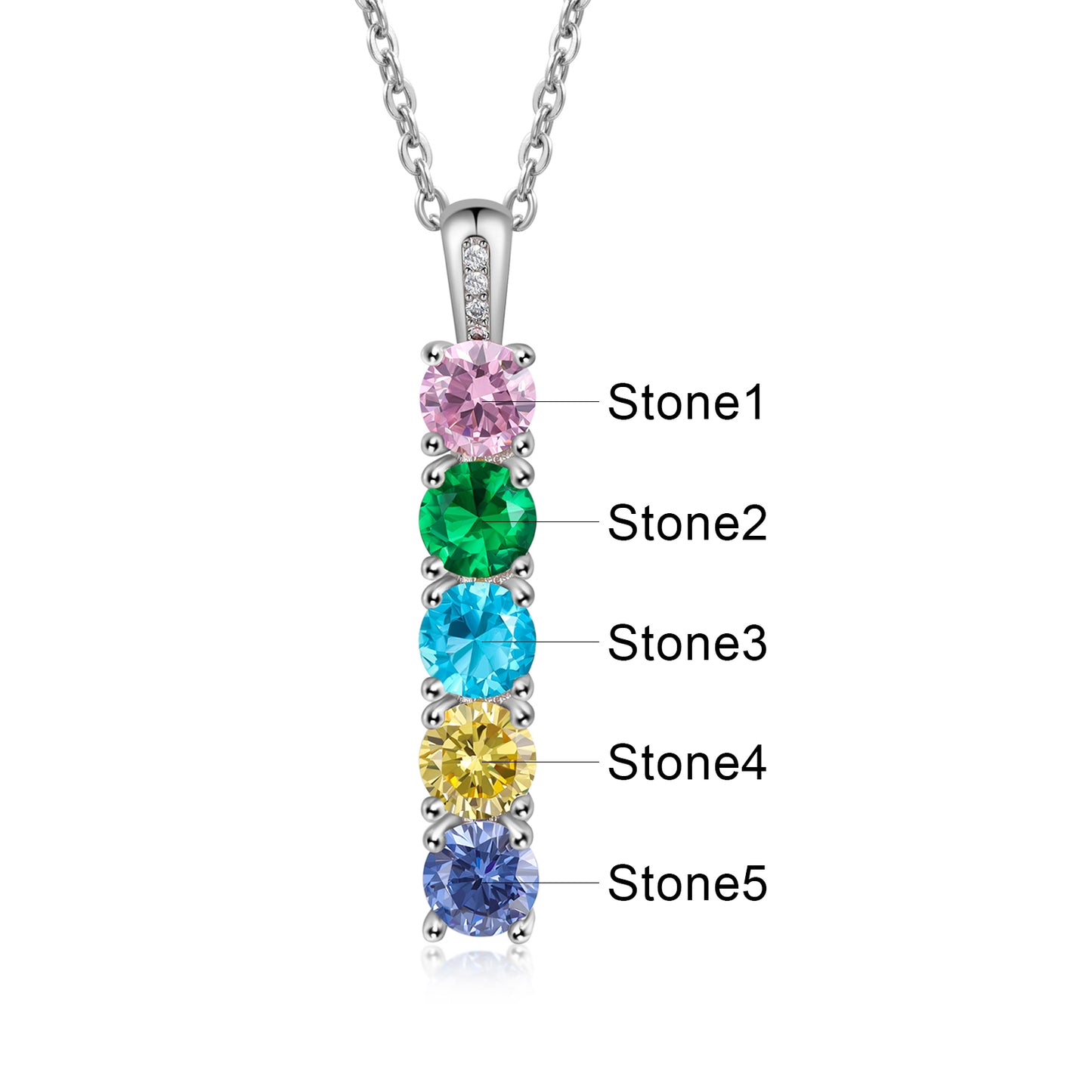 Personalized Birthstone Necklace - iYdr