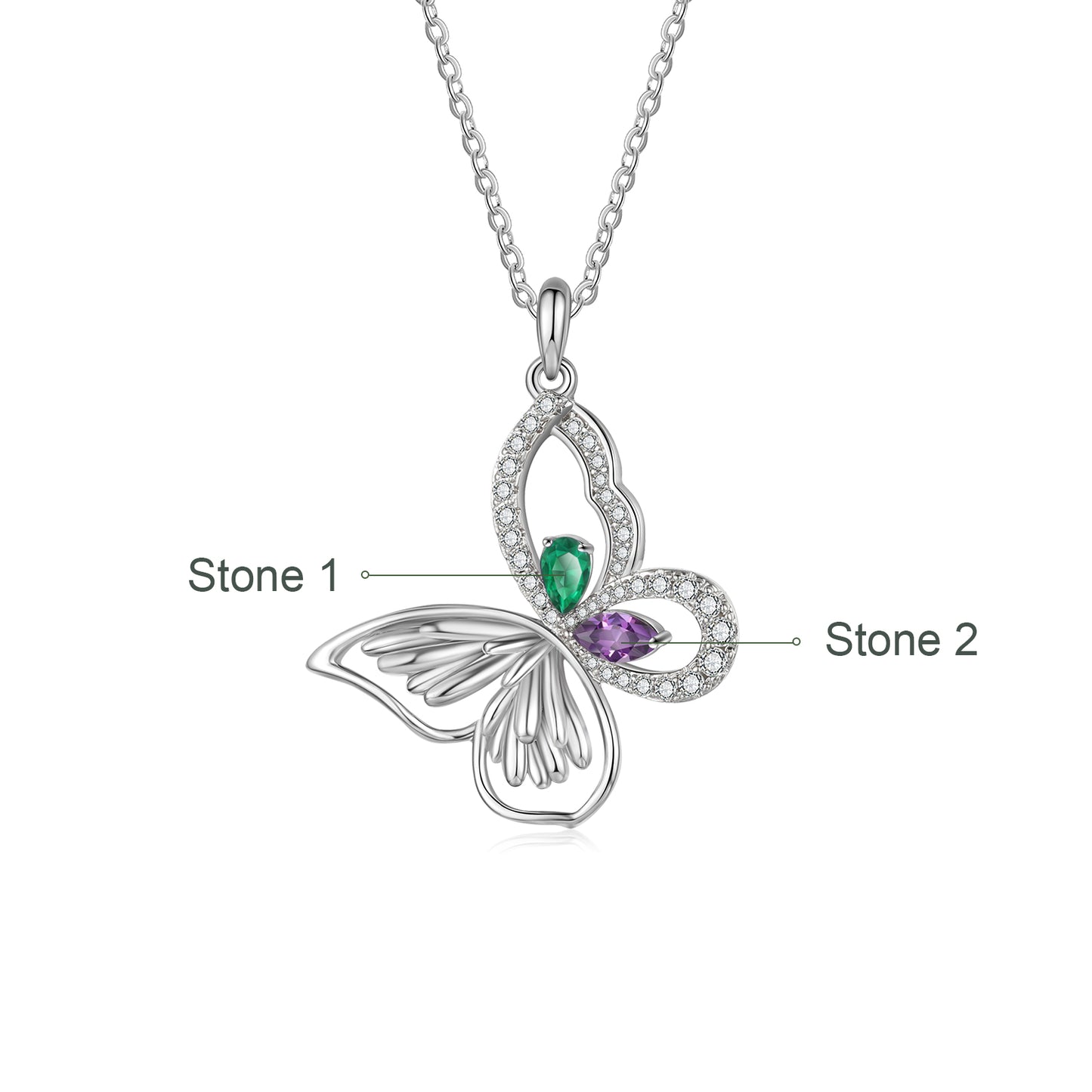 Custom Butterfly Necklace - iYdr