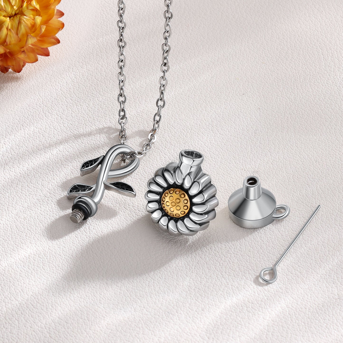 Sunflower Ashes Necklace