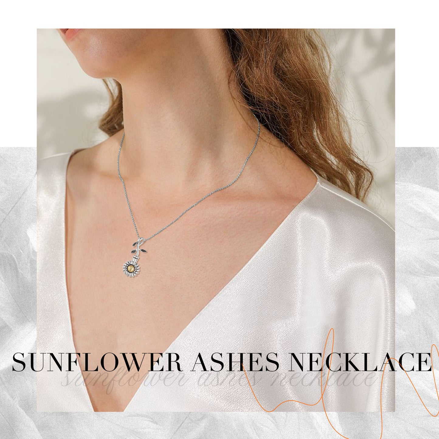 Sunflower Ashes Necklace