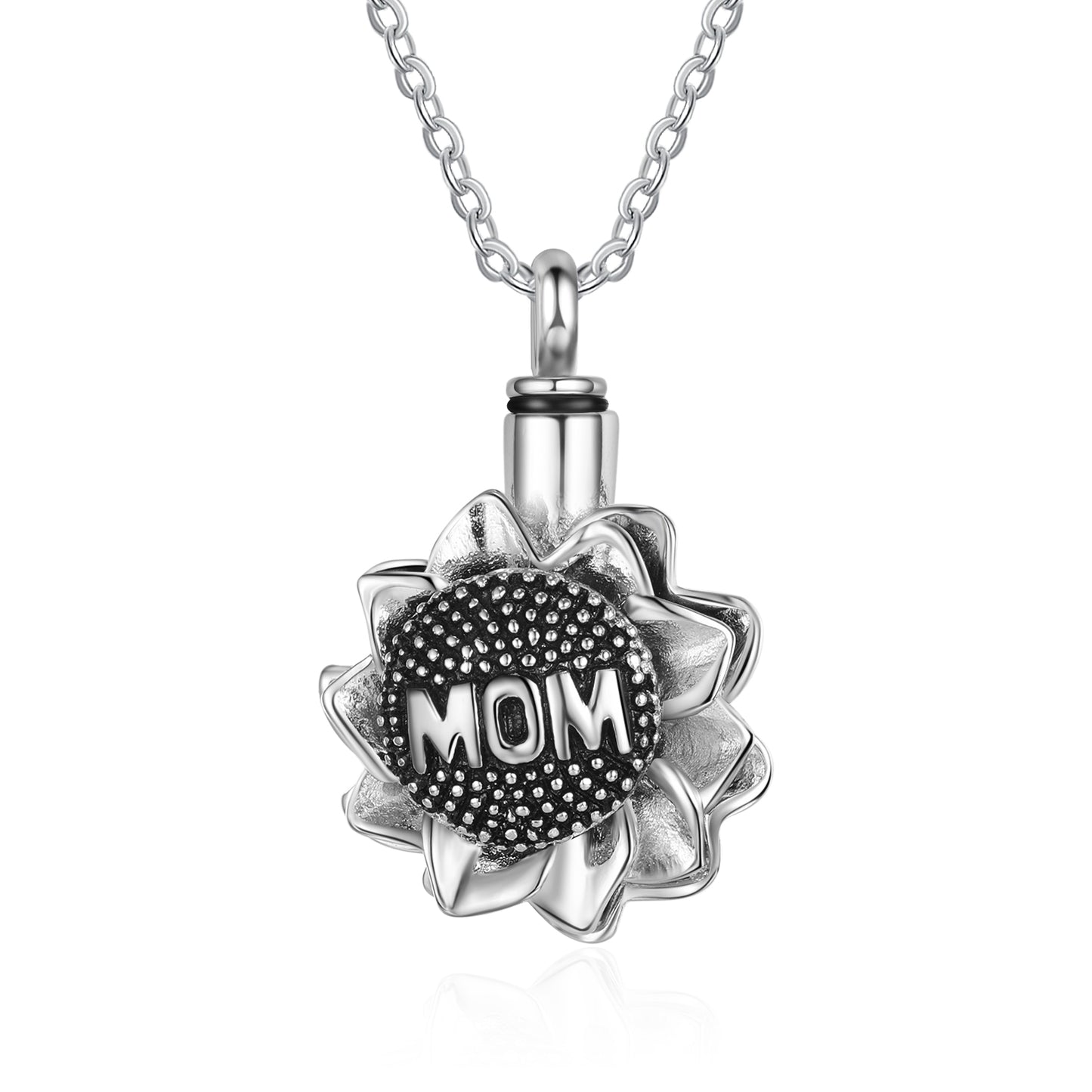 Mom Sunflower Ashes Necklace