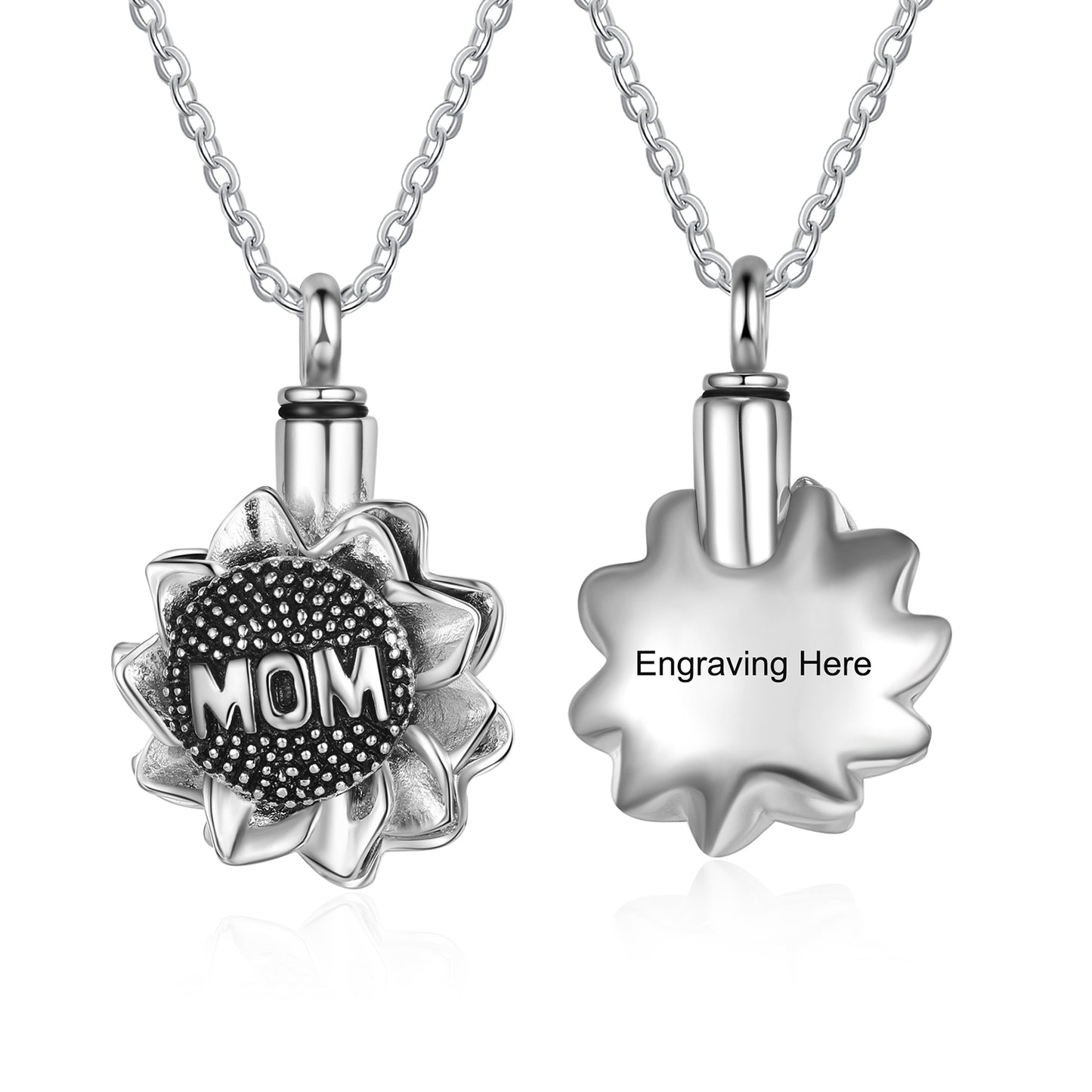 Mom Sunflower Ashes Necklace