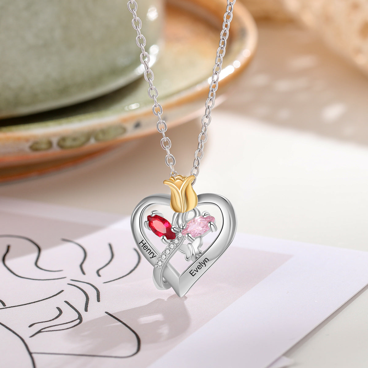 Custom Heart Necklace - iYdr