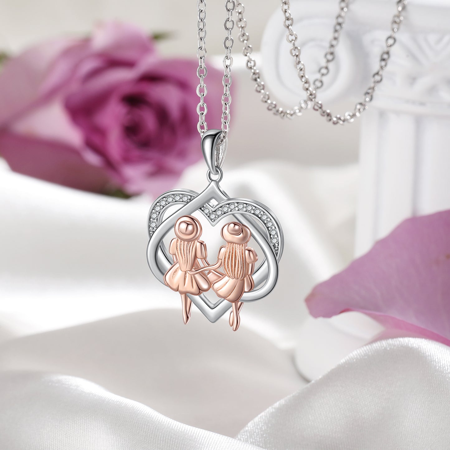 Heart Shaped Friendship Necklace