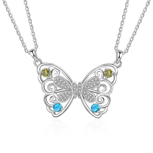 Custom Butterfly Friend Necklace - iYdr