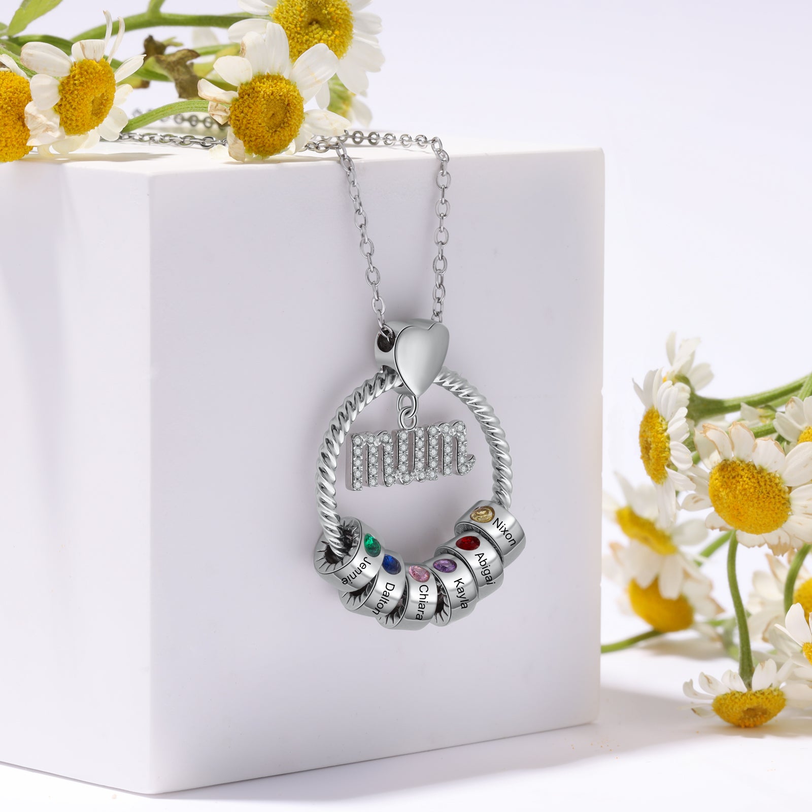 Mother's Gift Custom Mom Necklace - iYdr