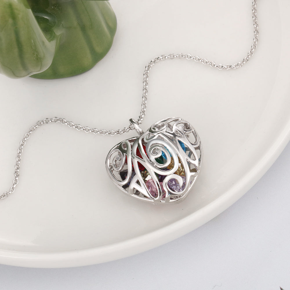 Custom Birthstone Cage Necklace - iYdr