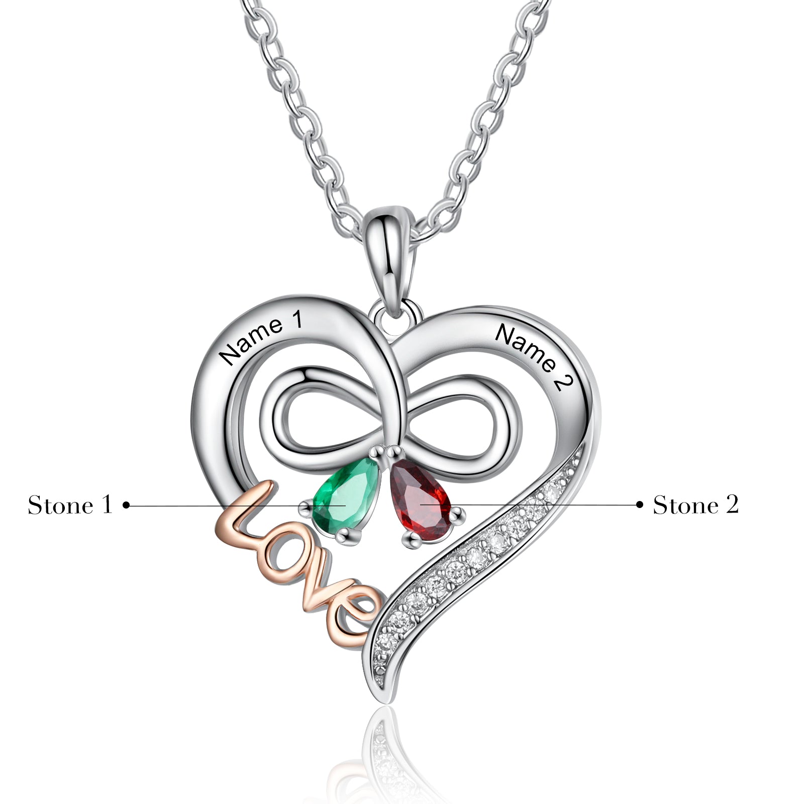 Custom Heart Necklace - iYdr