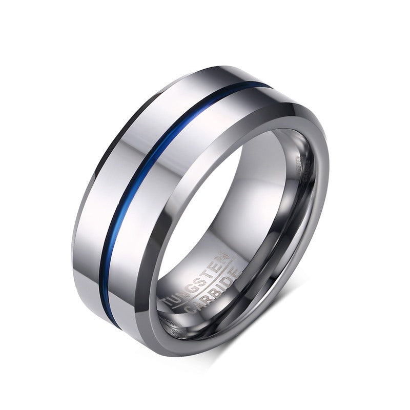 Engraved Tungsten Steel Ring