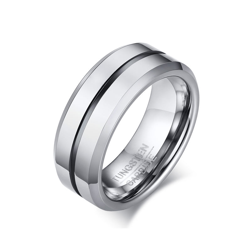 Engraved Tungsten Steel Ring