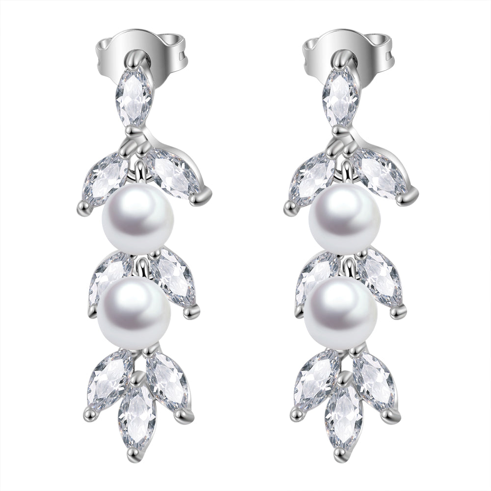 Pearl Hoop Earrings