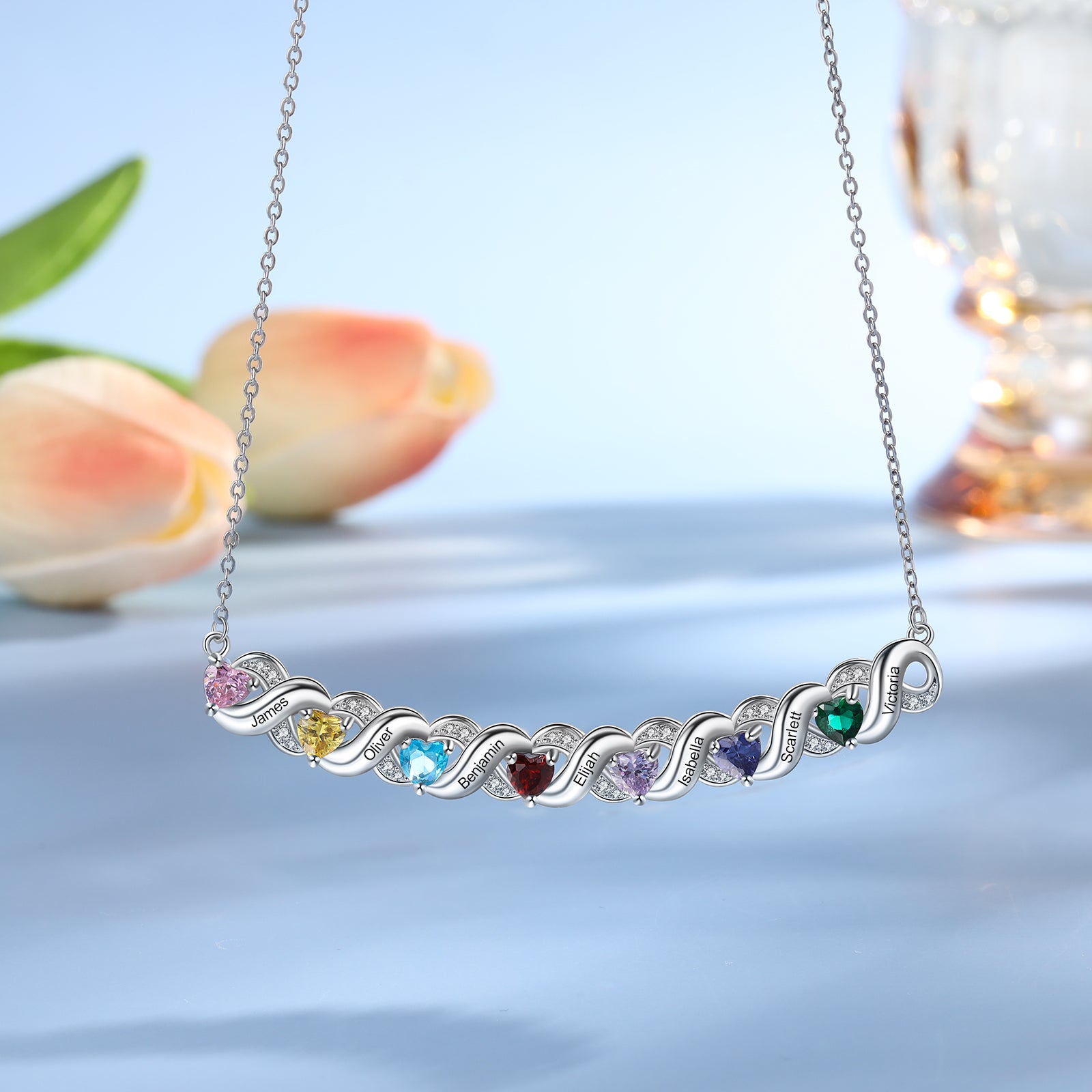 Custom Birthstone Necklace - iYdr