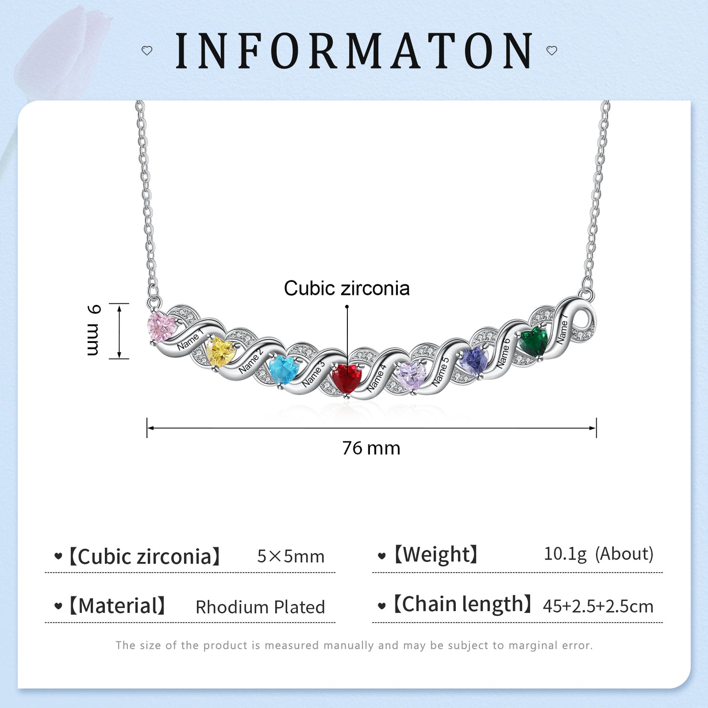 Custom Birthstone Necklace - iYdr