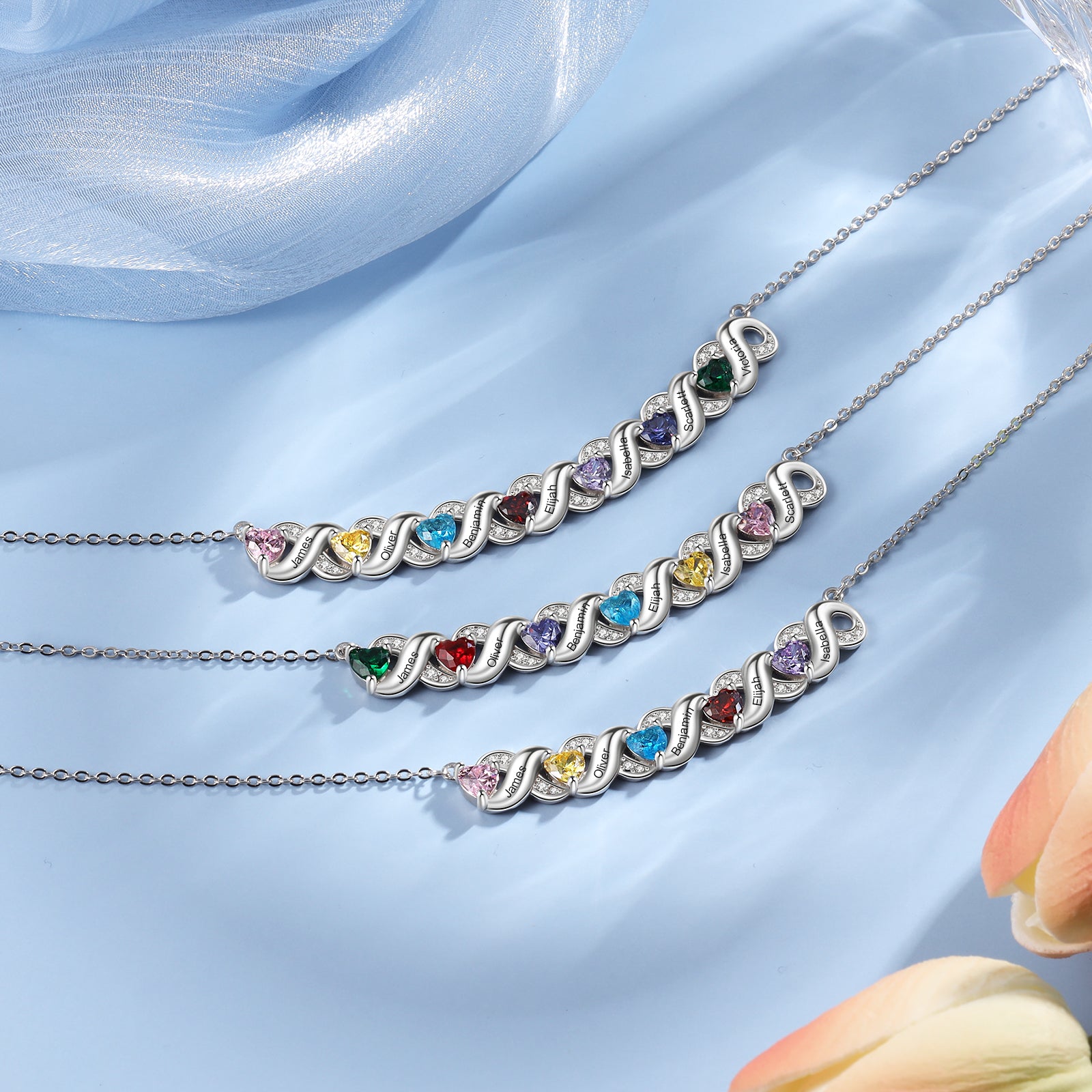 Custom Birthstone Necklace - iYdr