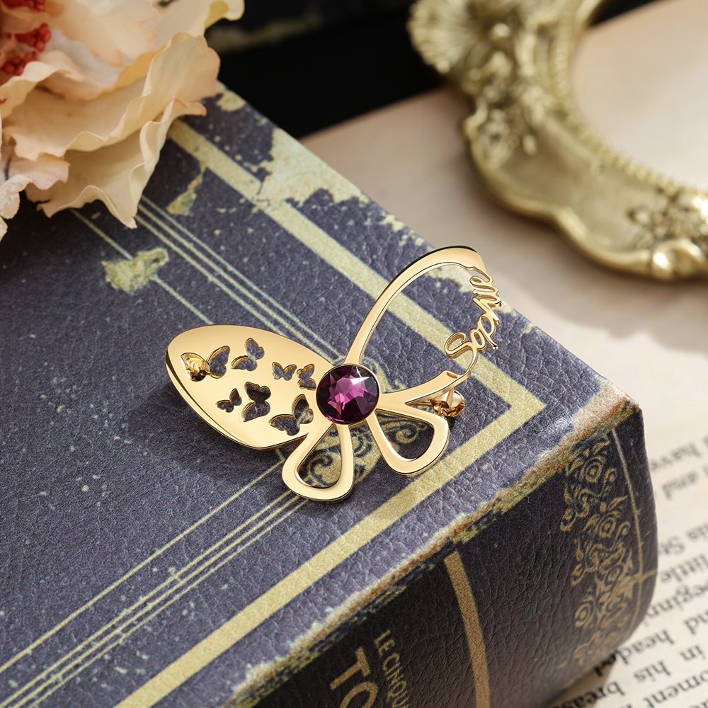 Custom Butterfly Brooch