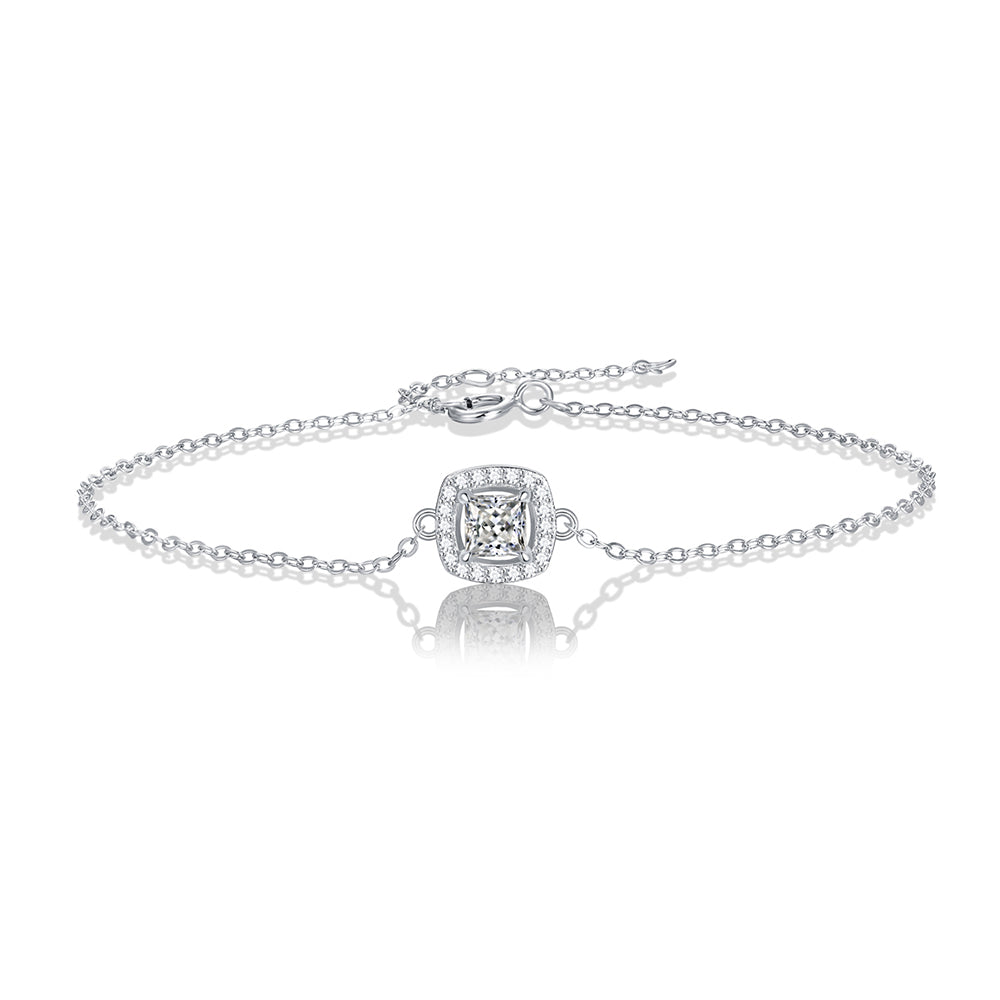 925 Sterling Silver Moissanite Bracelet