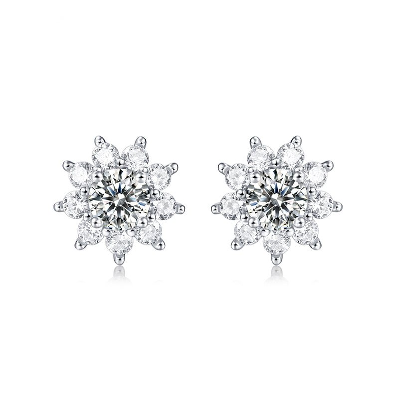 925 Silver Snowflake Earring