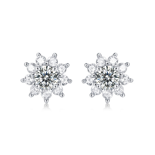 925 Silver Snowflake Earring