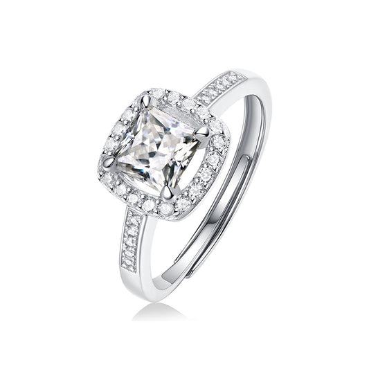 925 Sterling Silver Moissanite Ring - iYdr