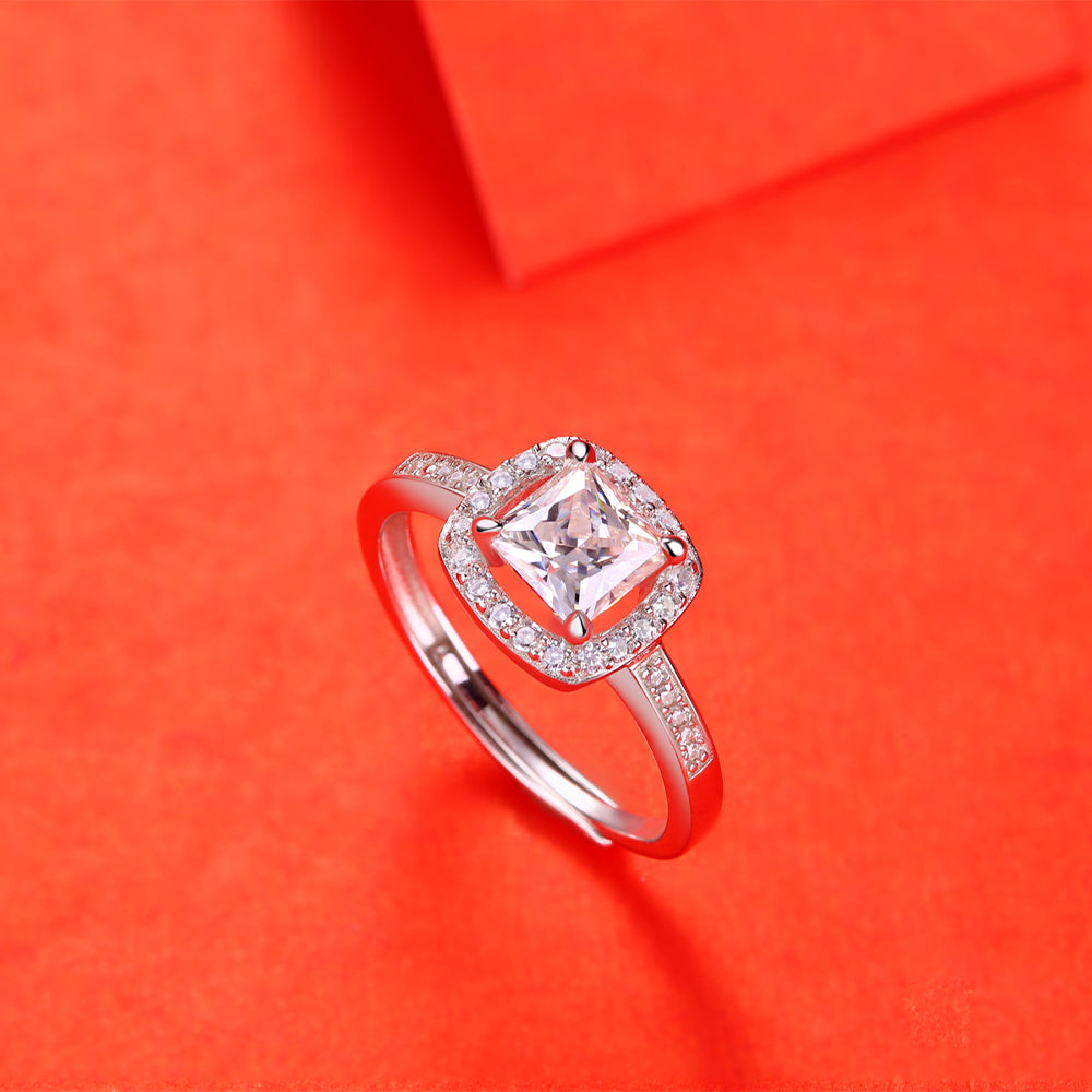 925 Sterling Silver Moissanite Ring - iYdr