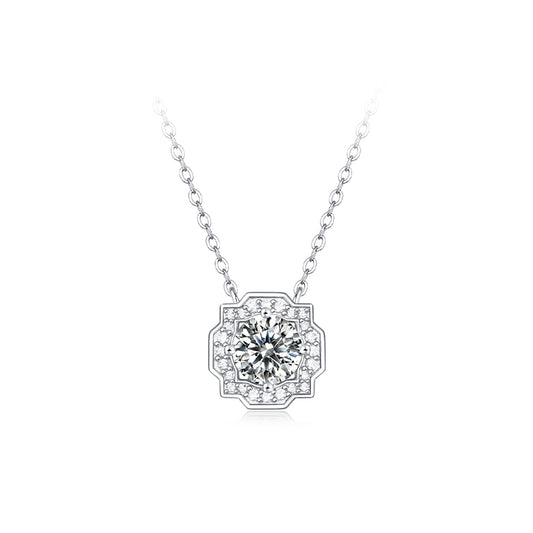 925 Sterling Silver Moissanite Necklace