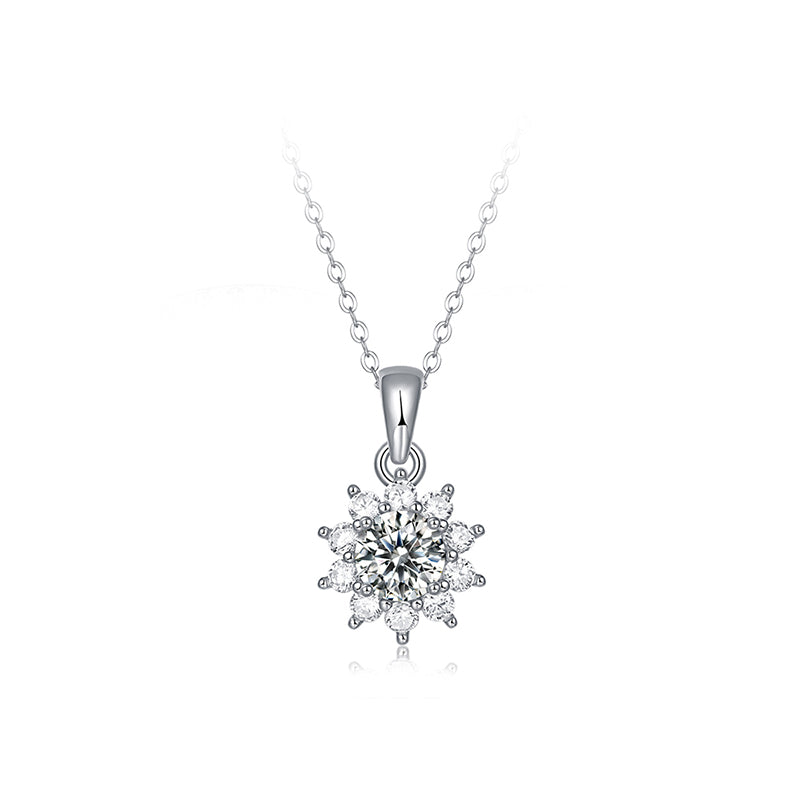 925 Sterling Silver Moissanite Necklace