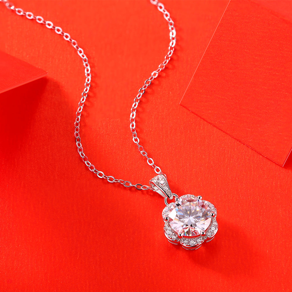 925 Sterling Silver Moissanite Necklace