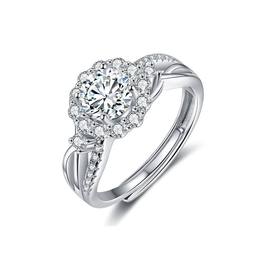 925 Sterling Silver Moissanite Ring - iYdr