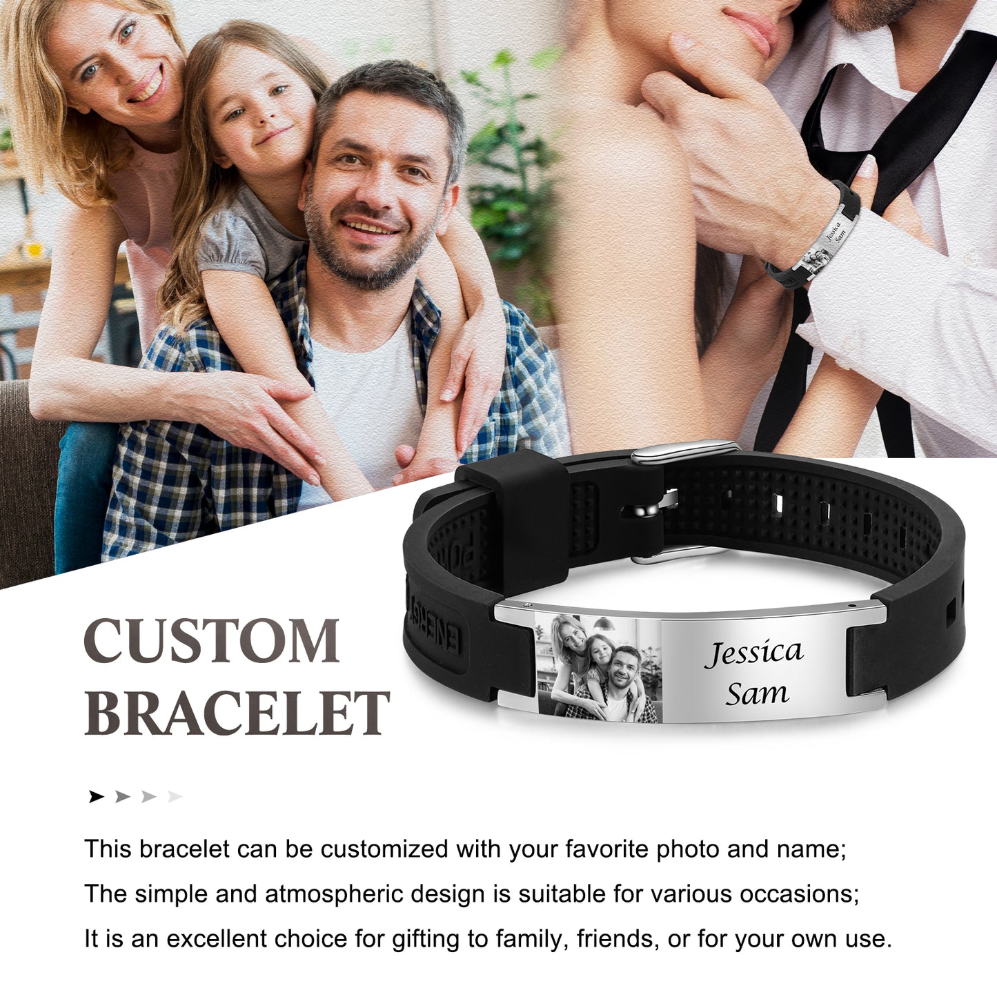 Custom Photo Bracelet