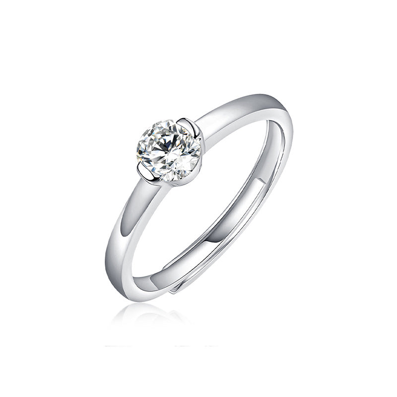 925 Sterling Silver Moissanite Ring - iYdr