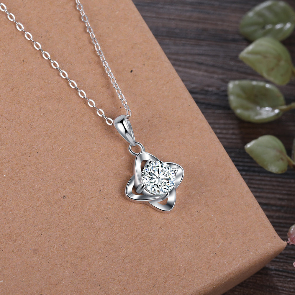 925 Sterling Silver Moissanite Necklace