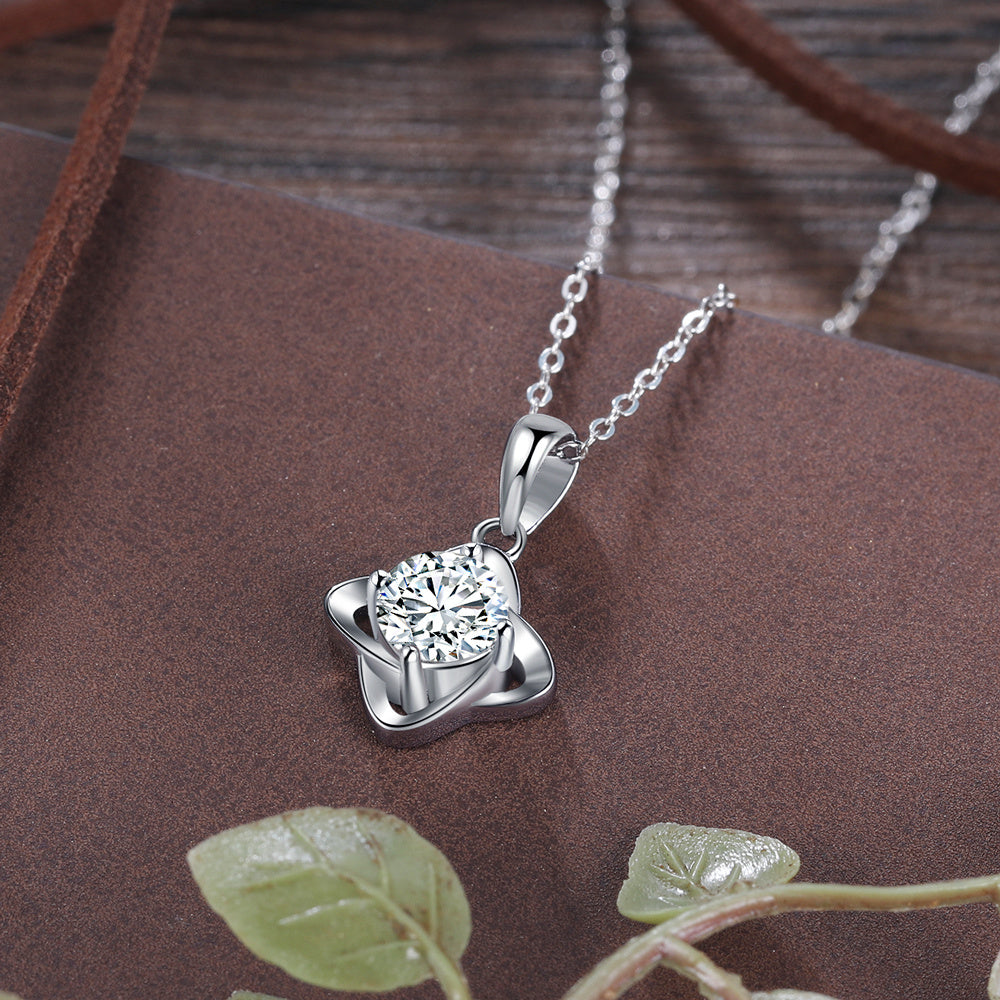 925 Sterling Silver Moissanite Necklace