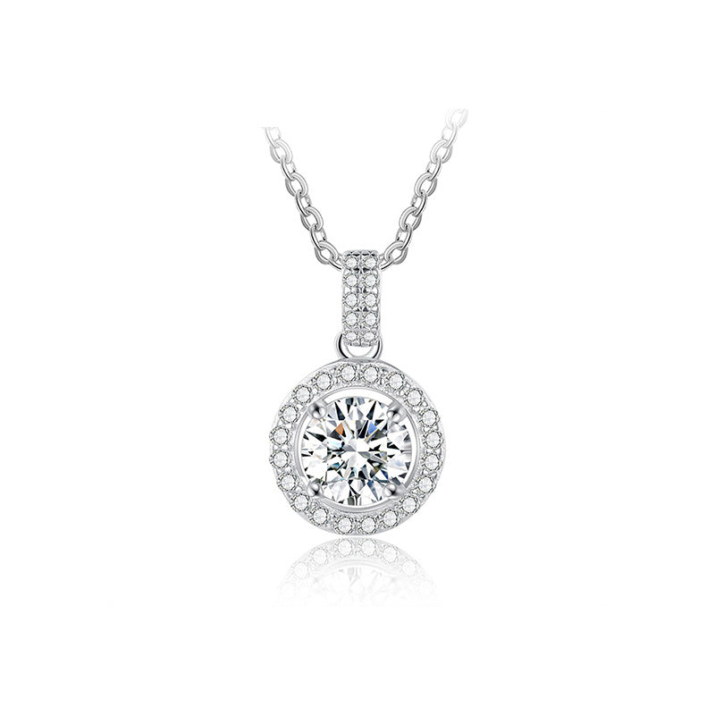 925 Silver Moissanite Necklace