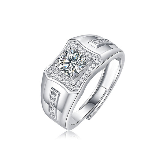 925 Sterling Silver Moissanite Ring - iYdr