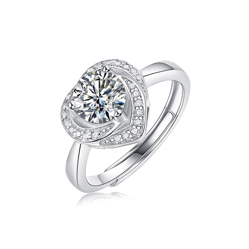 925 Sterling Silver Moissanite Ring - iYdr