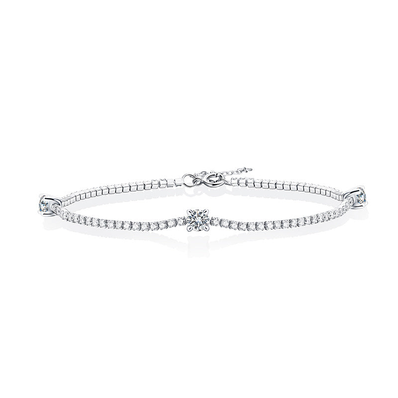 925 Sterling Silver Moissanite Bracelet