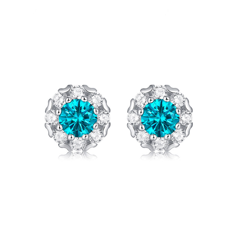 925 Sterling Silver Moissanite Earring