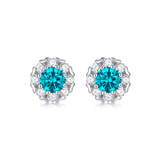 925 Sterling Silver Moissanite Earring