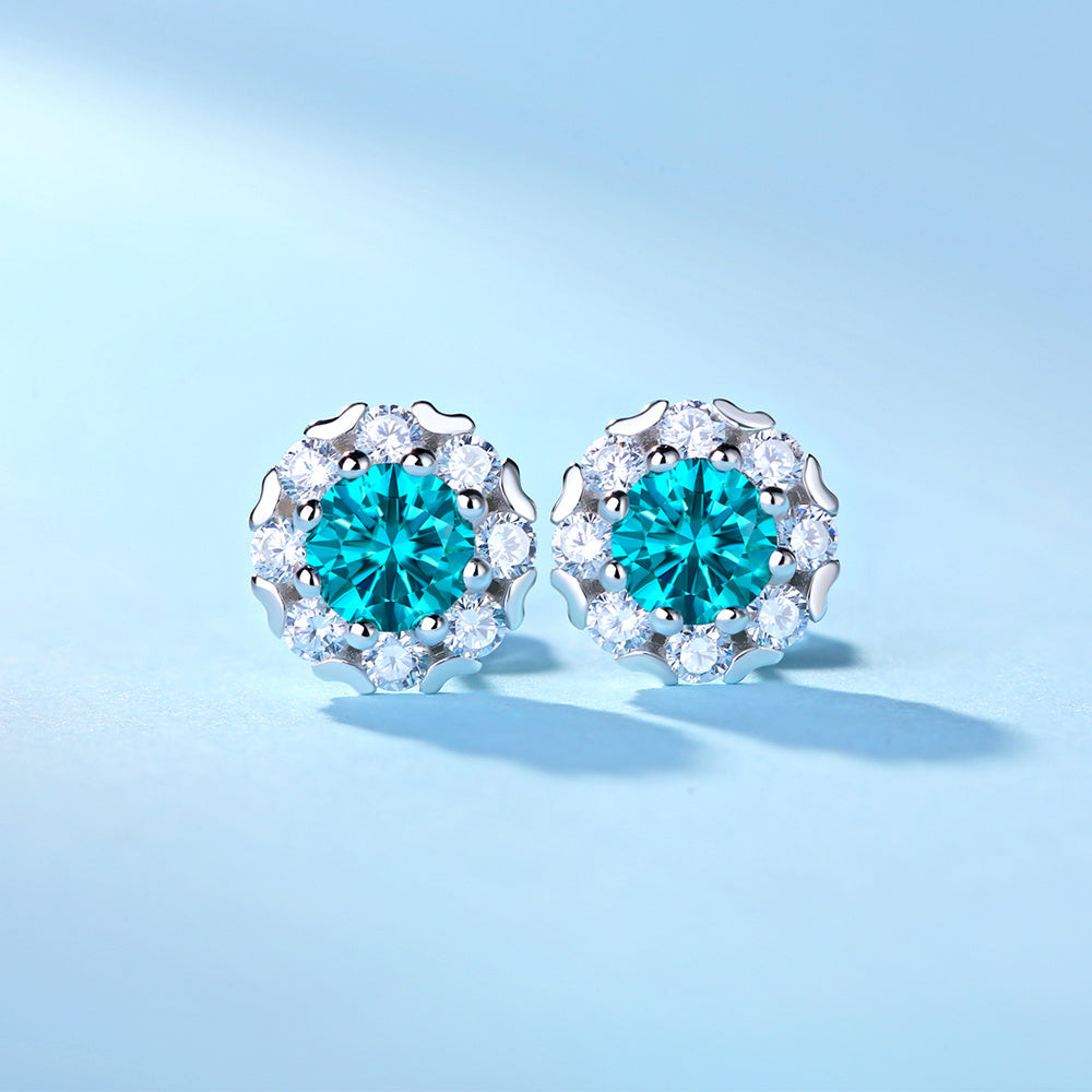 925 Sterling Silver Moissanite Earring