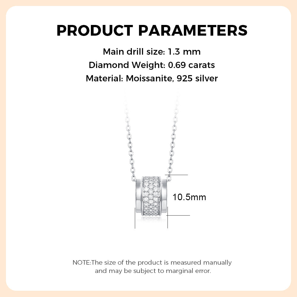 925 Sterling Silver Moissanite Necklace