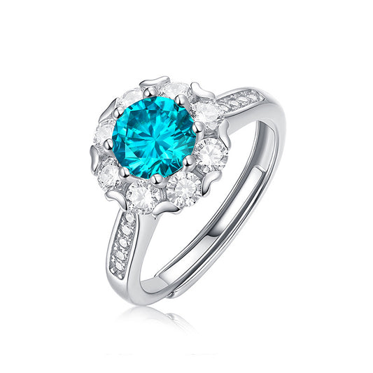 925 Sterling Silver Blue Ring - iYdr